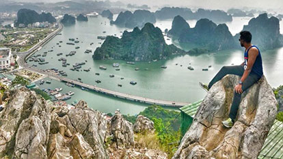 An exploration of Bai Tho Mountain on Halong Bay