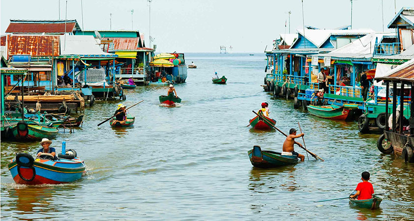 90% of the population earn a living by catching fish and making agricultures