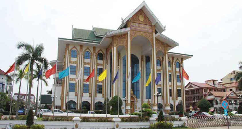 The museum is housed in a large French colonial building