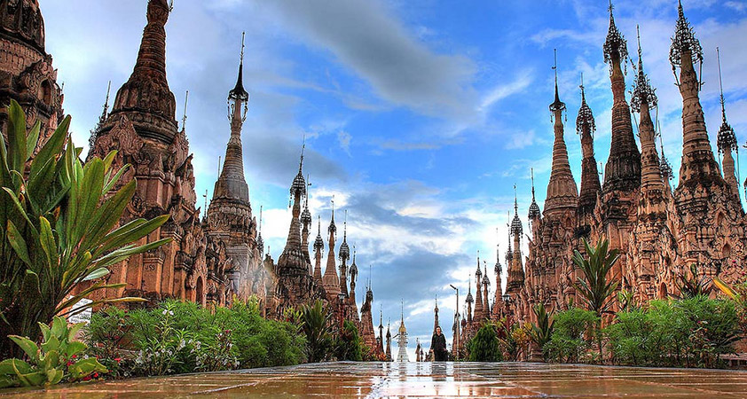 Ancient pagodas of Indein and Kakku