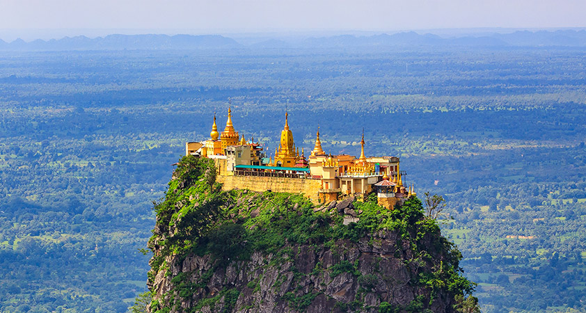 From the top of the mountain you will have great views of the surrounding area