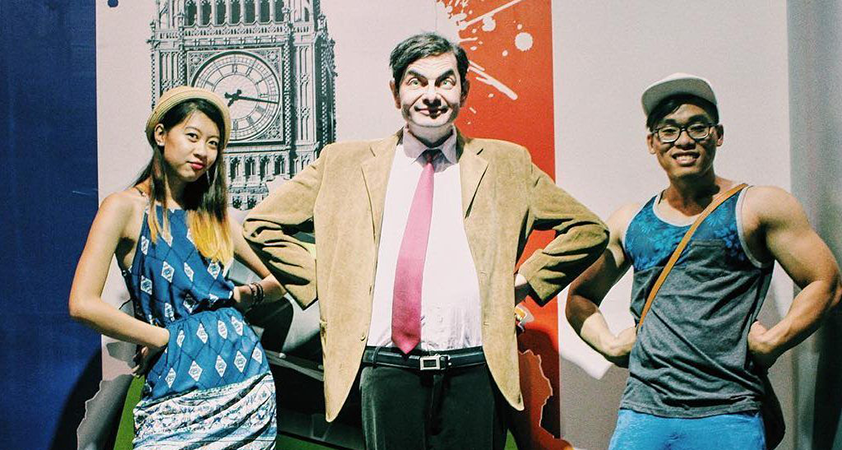 Tourists are excited to check in with famous characters