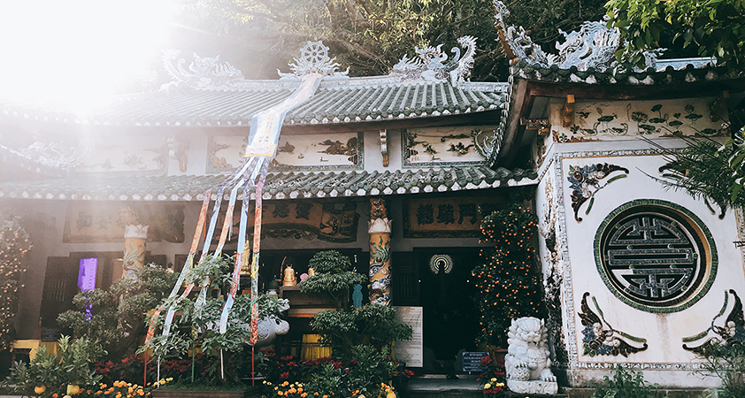 The pagoda brings about a specific sense of peace