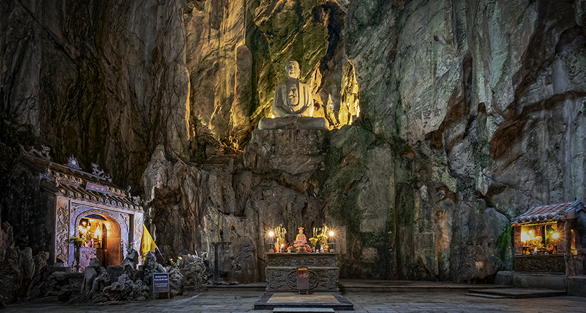This large space is deep in the mountain
