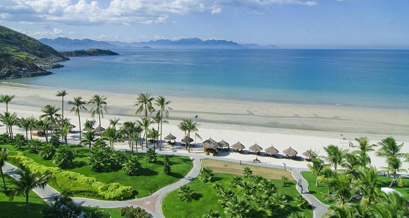 Luxurious resorts are built there for tourists'' demands