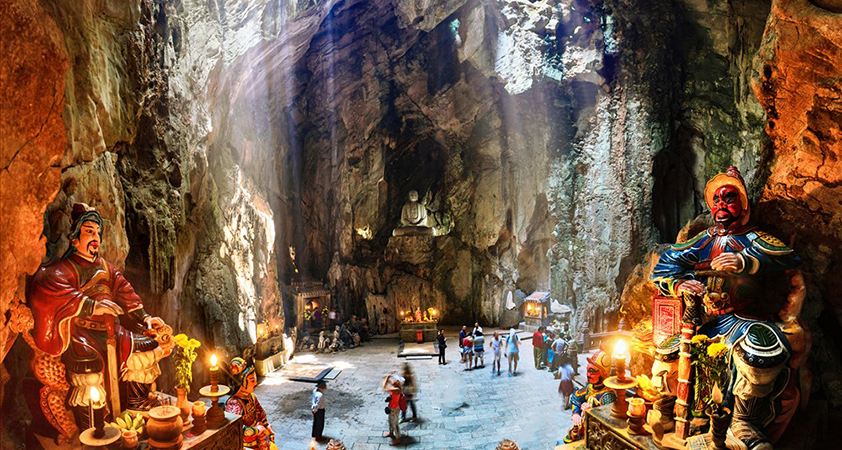 The large space deep in the mountain