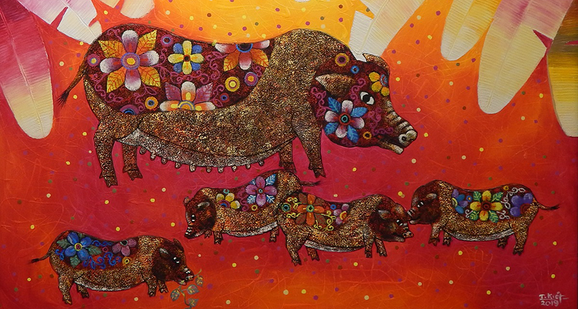 These artworks are meticulously created