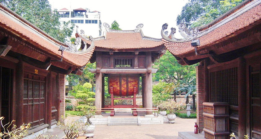 The drum inside Temple of Literature