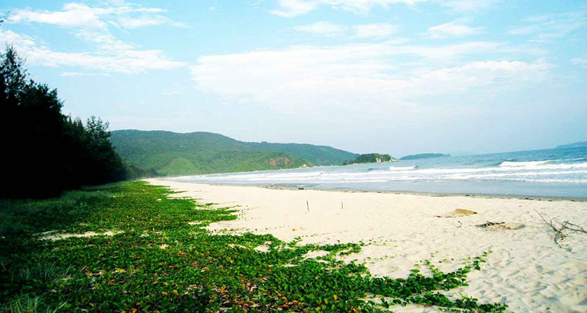 This beach is found on Quan Lan Island