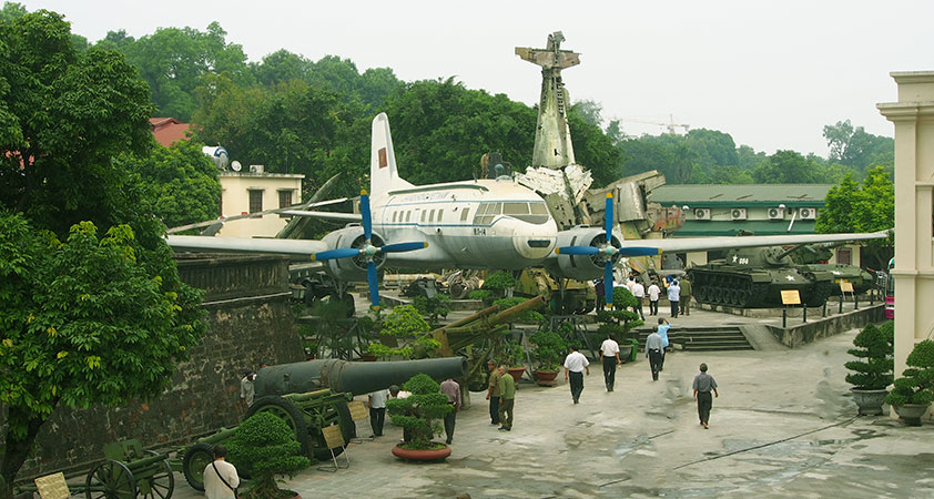 Thousands of visitors come to Vietnam Military History Museum every year