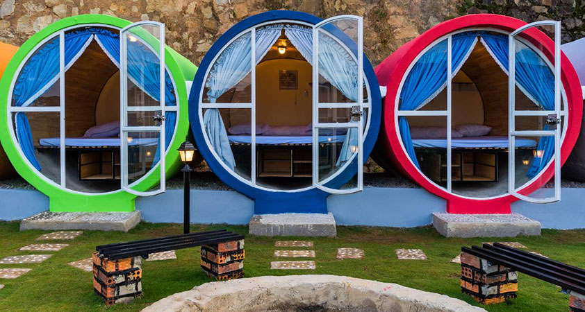 The unique appearance of these homestays in Happy Land