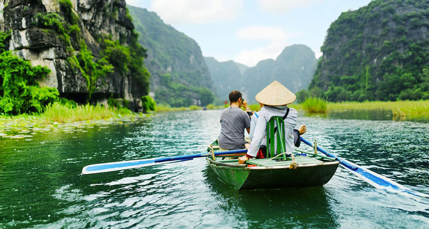 Go on a boat and capture all the beautiful landscape scenery