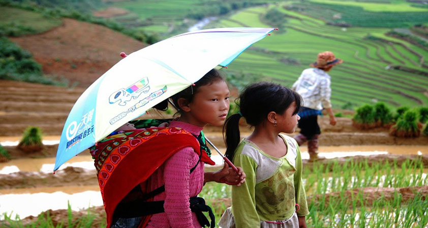 The authentic image of children in Ma Tra village