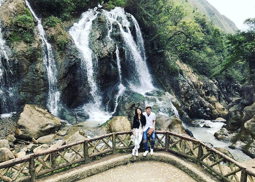 Cat Cat village waterfall is also known as Tien Sa waterfall