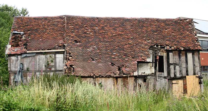 Some remains of The Leper Hospital