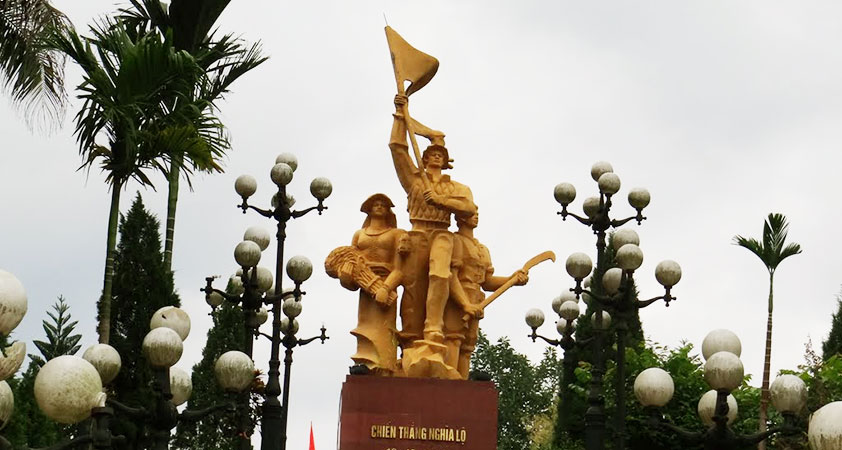 The statue represents for Vietnamese sense of patriotism