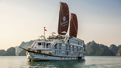 Heritage Line Jasmine Junk on Halong Bay | 2 days 1 night 