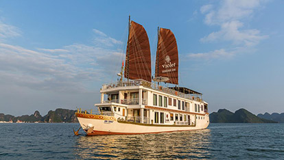 Heritage Line Violet Junk on Halong Bay | 3 days 2 nights