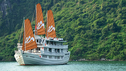 Paradise Luxury junk on Halong Bay | 2 days 1 night 