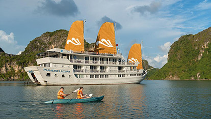 Paradise Luxury junk on Halong Bay | 3 days 2 nights