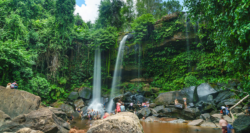 Waterfalls in Phnom Kulen