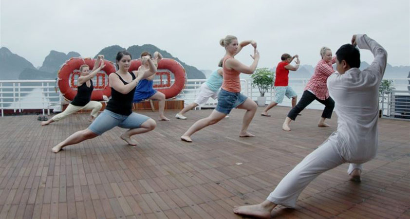 Tai Chi on the Sundeck