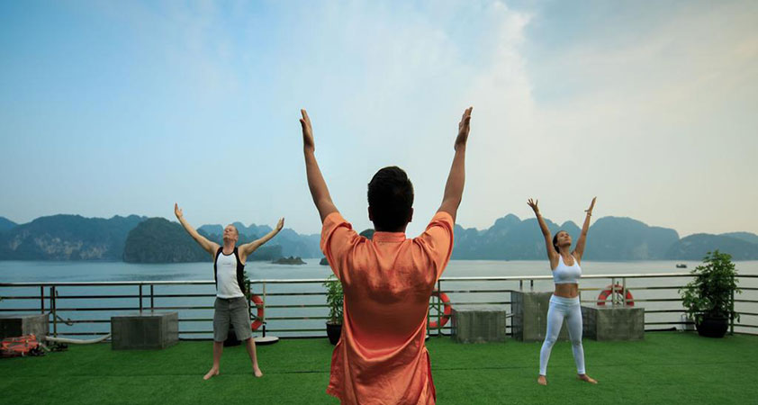 Tai Chi on the sundeck