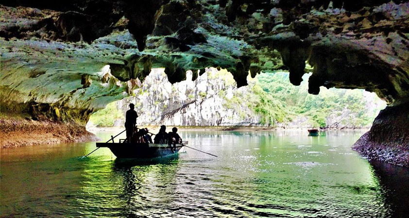 Bright cave