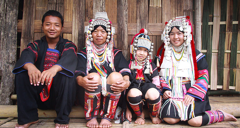 Akha hill tribe village
