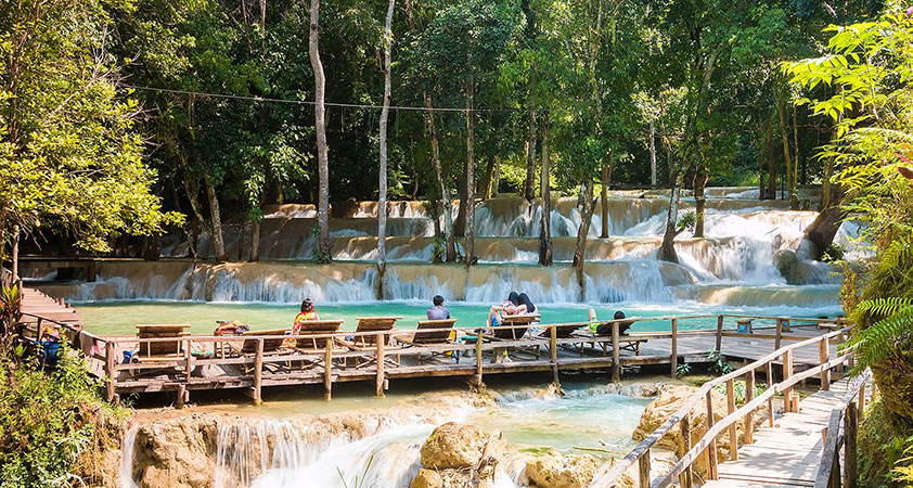 Tad Sae waterfalls