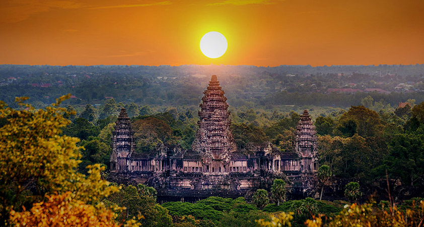 Angkor Wat at sunset