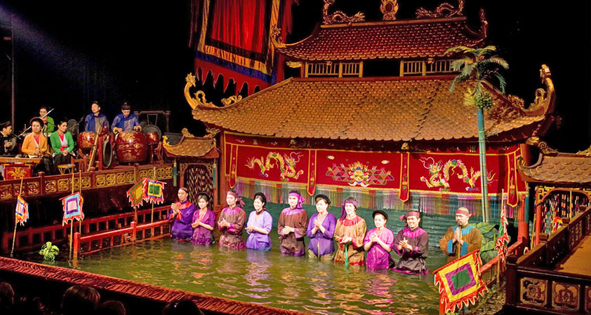 Water puppet theatre