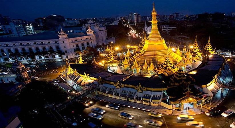 Yangon at night