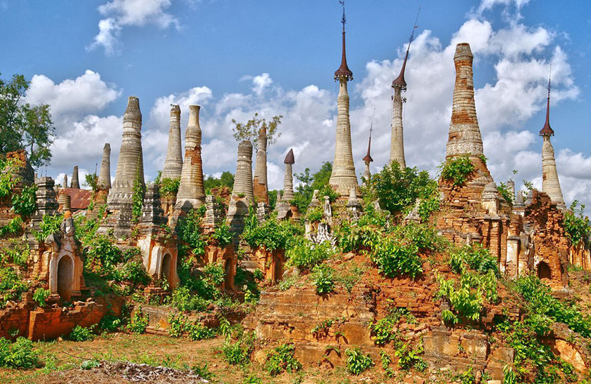 The Indein Pagoda complex