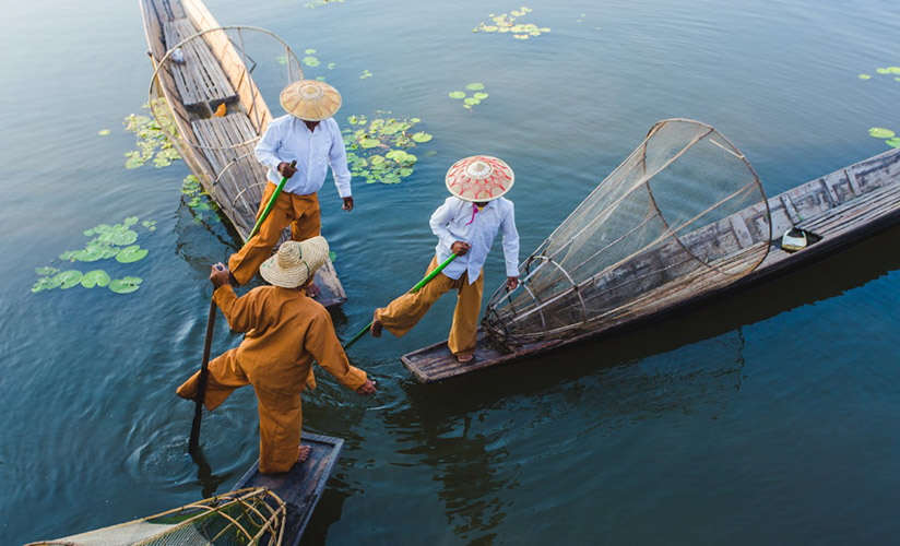 Fishermen on Inle Lake 
