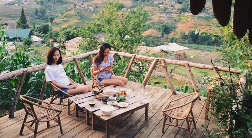 Check in in a coffee before coming back to Hanoi