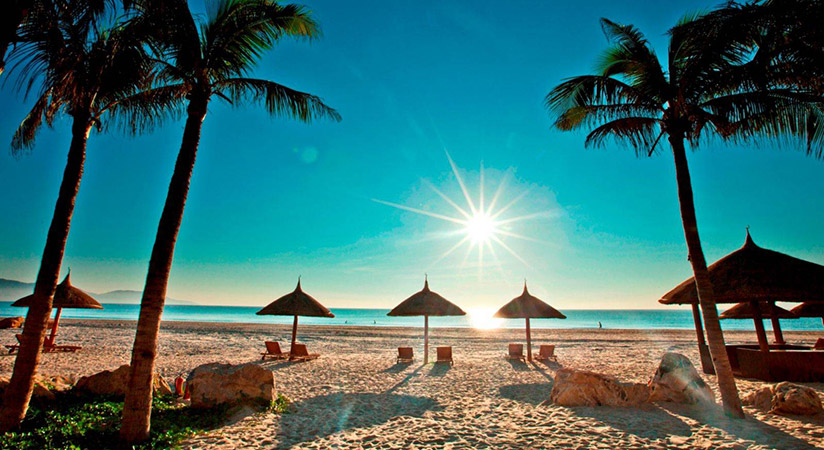 Relax on the private beach of Saigon Con Dao resort
