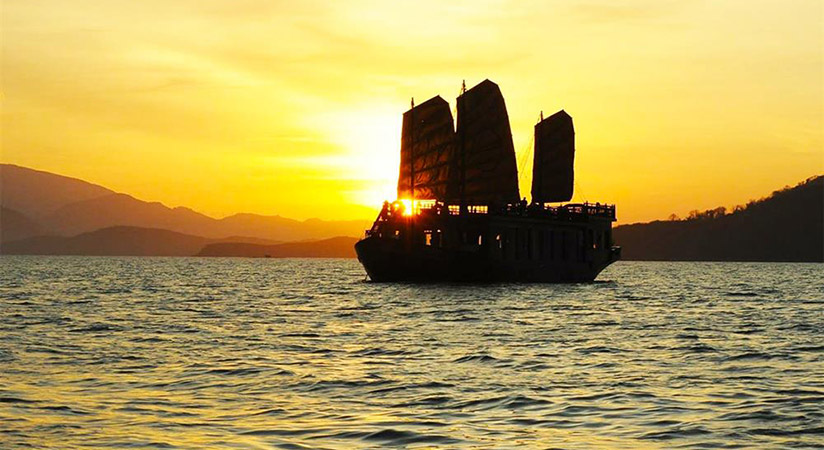Enjoy your sunset view on Emperor Cruise