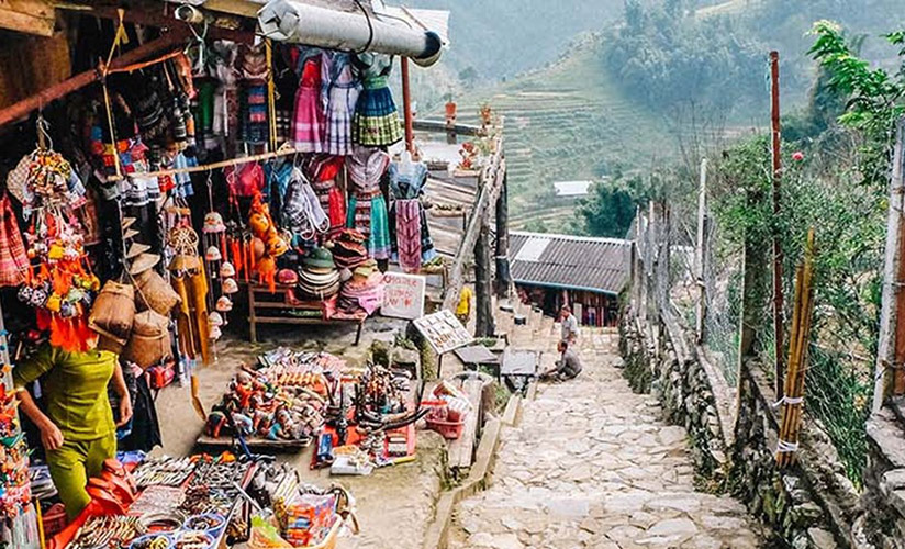 The last destination before coming back to Hanoi is Cat Cat village