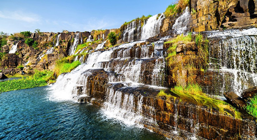 Pongour waterfall has its pristine beauty