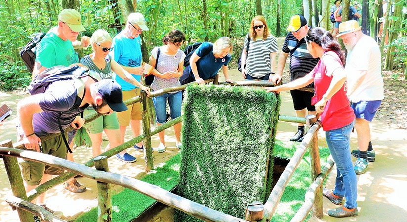Cu Chi tunnel used to be the important base of Vietnawm soldiers
