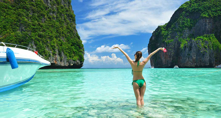 Immerse in the clear water on Phuket beaches