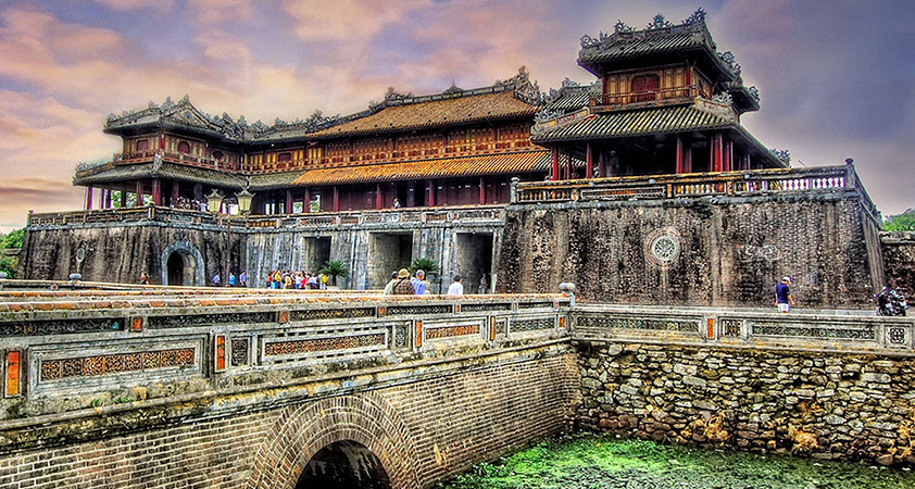 Hue citadel is the historical place in historical Hue