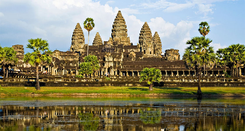 Angko Temples are famous for its special architectual construction