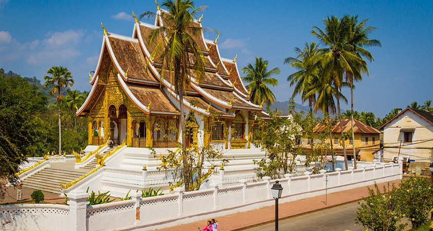 A typical temple in Luang Prabang